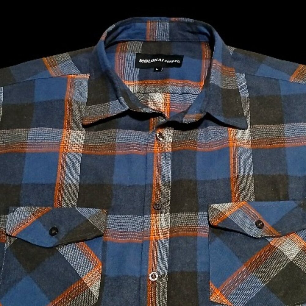 Molokai Surf Co. Long Sleeve Flannel Shirt